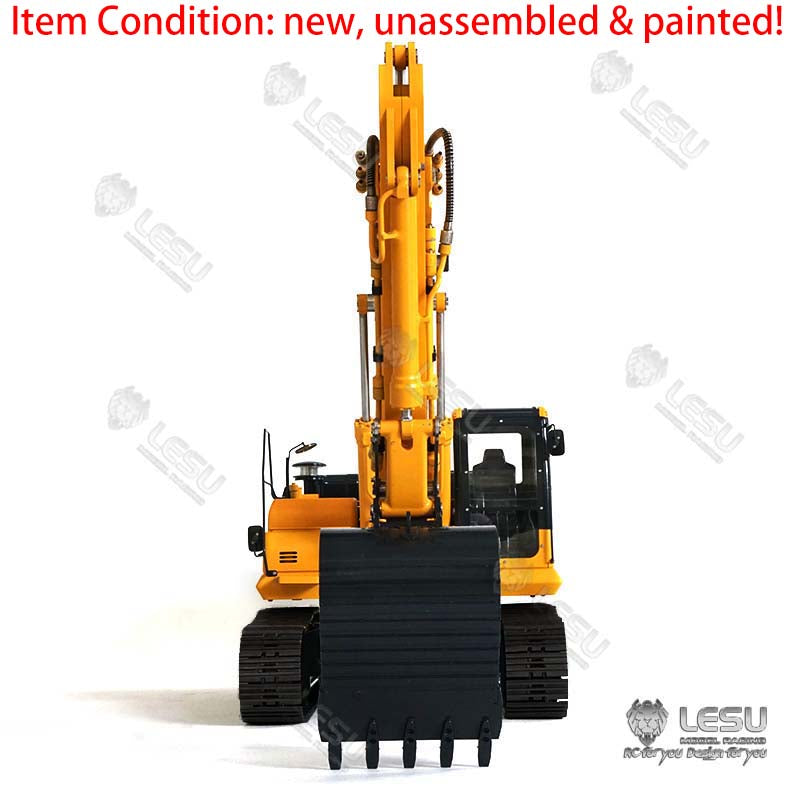 LESU 1/14 PC360 Painted & Unassembled Metal RC Hydraulic Excavator Protective Fence Plastic Liquid Crystal Display Scraper