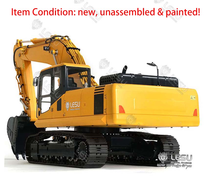LESU 1/14 PC360 Painted & Unassembled Metal RC Hydraulic Excavator Protective Fence Plastic Liquid Crystal Display Scraper