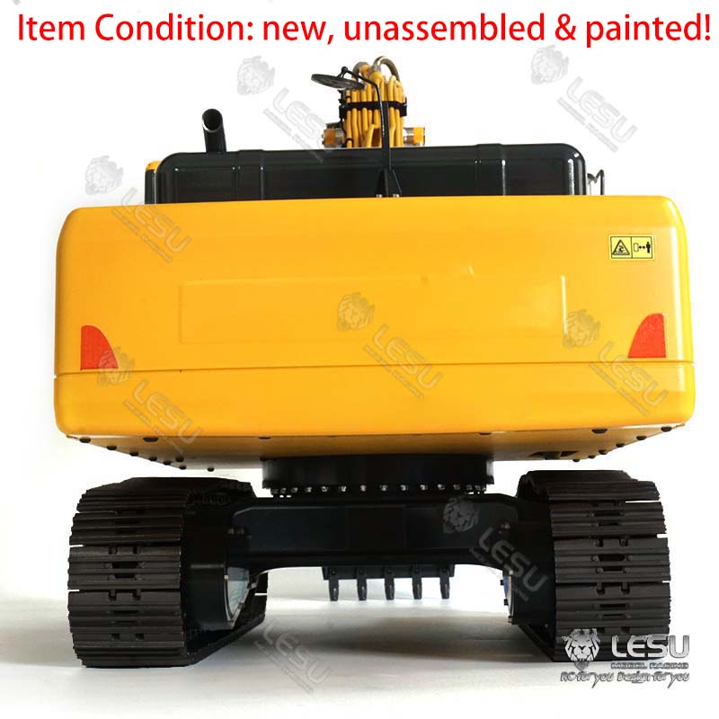 LESU 1/14 PC360 Painted & Unassembled Metal RC Hydraulic Excavator Protective Fence Plastic Liquid Crystal Display Scraper