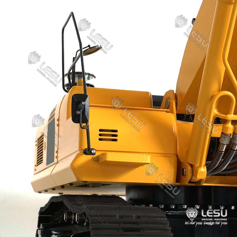 LESU 1/14 PC360 Painted & Unassembled Metal RC Hydraulic Excavator Protective Fence Plastic Liquid Crystal Display Scraper