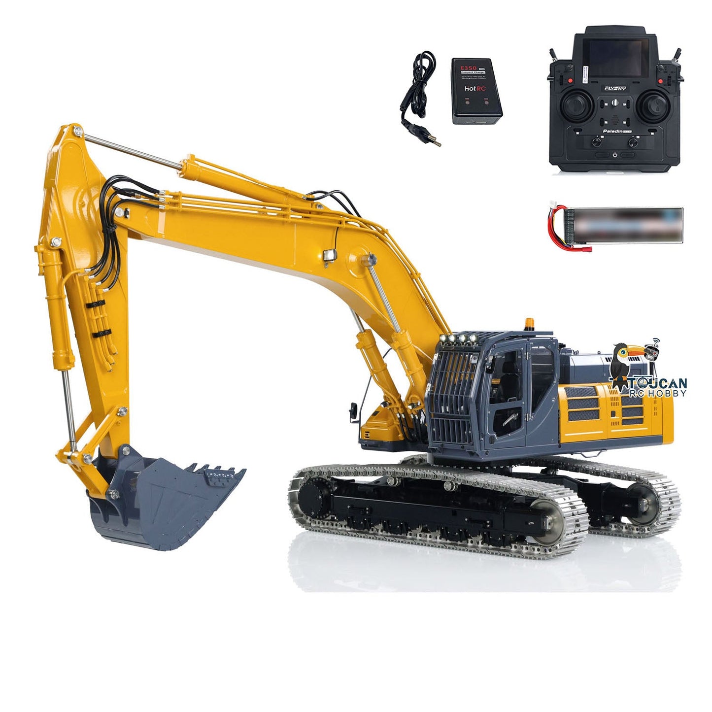 1/14 LESU Hydraulic RC Excavator AOUE-SK500 RTR Control Engineer Vehicles Model