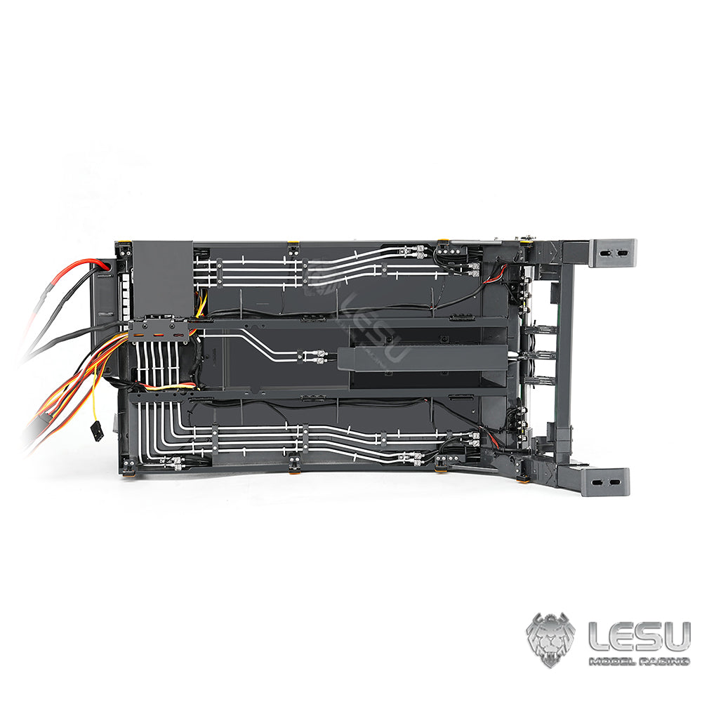 LESU Metal 1/14 RC Hydraulic Swing Arm Garbage Truck 4X4 Skip Loader RTR TGS Car