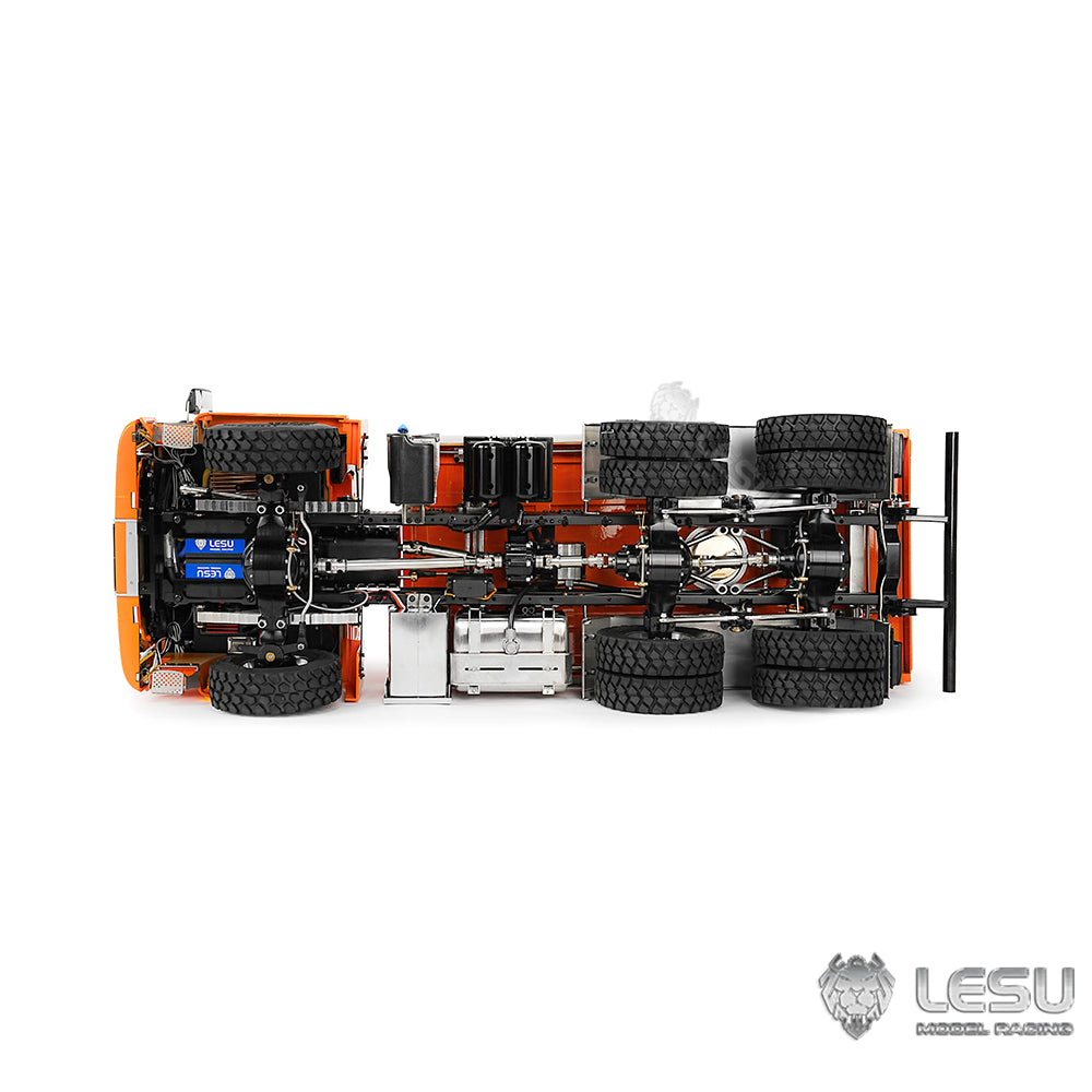 LESU TGS 1/14 RC Hydraulic Dump Truck 6x6 Metal Remote Control Dumper Car Model