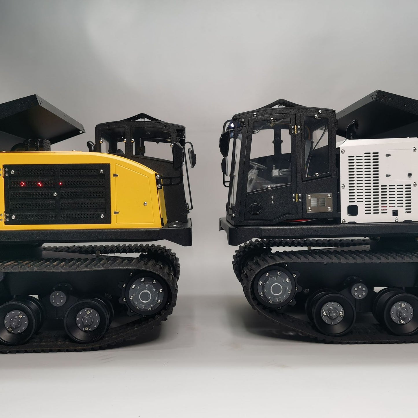 1/14 RC Hydraulic Crawler Dump Truck T14R Metal Tracked Tipper RTR Construction Machine Flysky ST8 Radio Light Sound Battery
