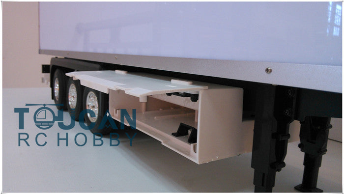KIT TOUCAN 1/14 3 Axles Unpainted RC Model RC Truck Reefer Semi-trailer Container for DIY TAMIYA Car Uassembled
