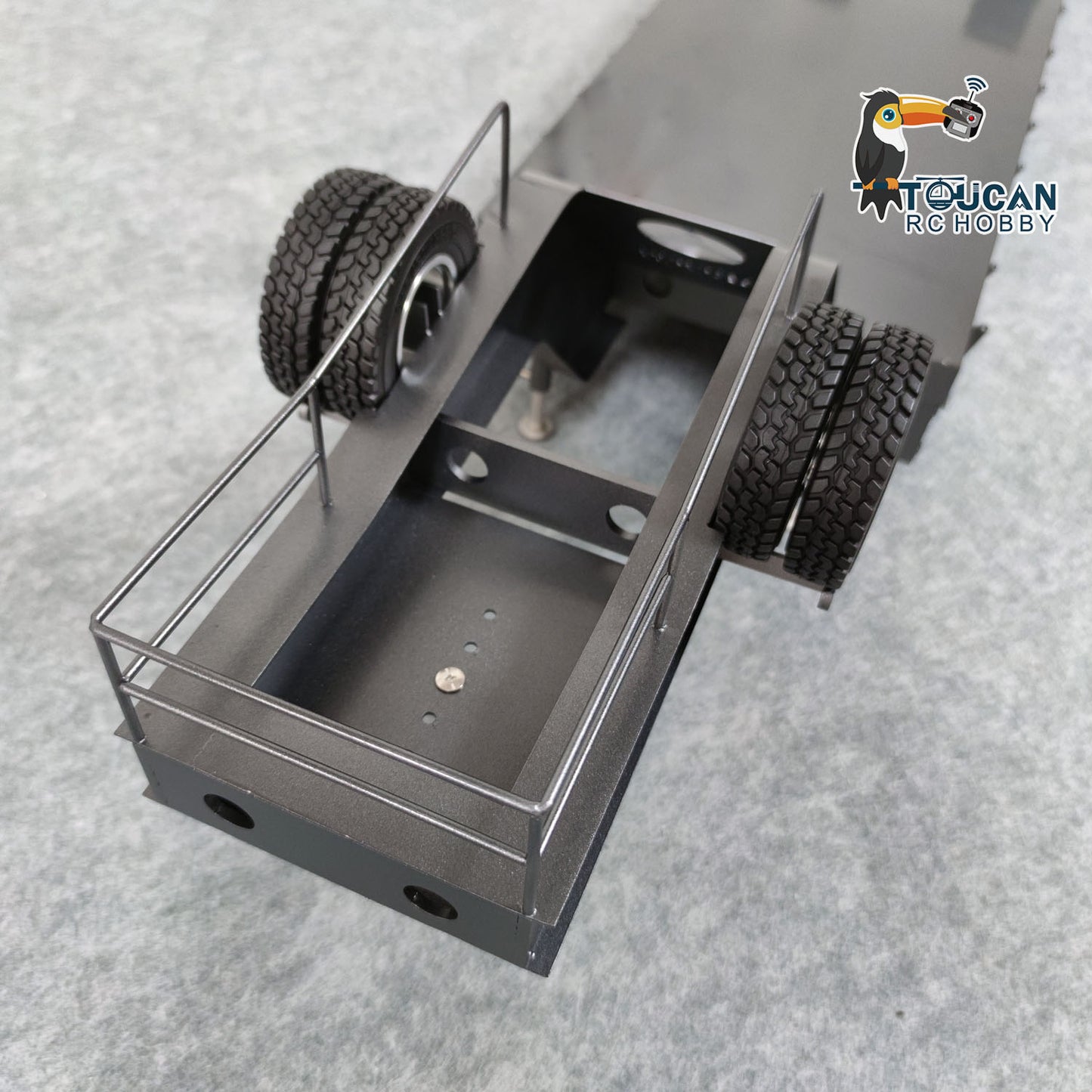 1/14 6x6 TOUCAN Hydraulic RC Dump Truck Metal Radio Controlled Tipper Car Differential Lock Light Sound FlySky I6S