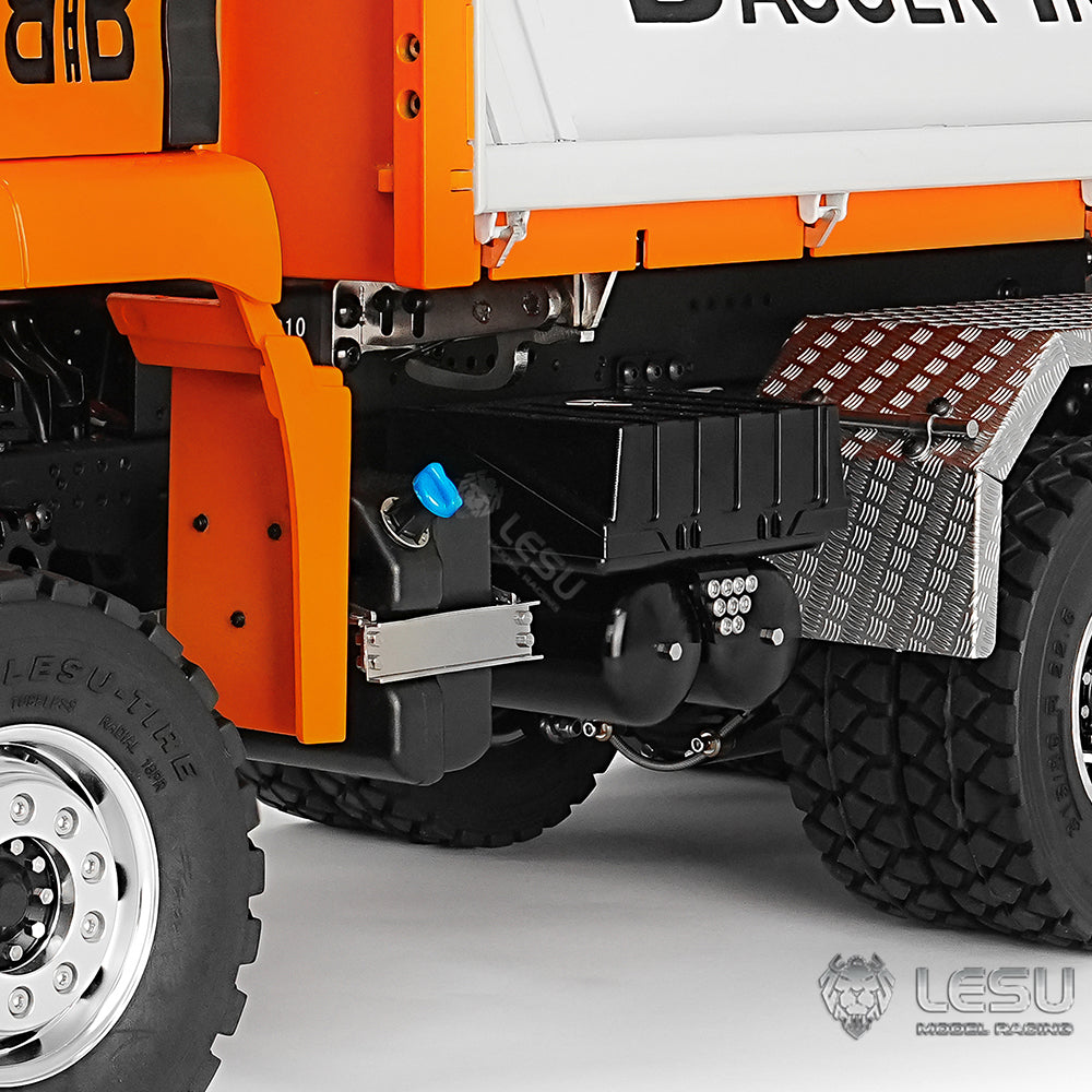 LESU TGS 1/14 RC Hydraulic Dump Truck 6x6 Metal Remote Control Dumper Car Model