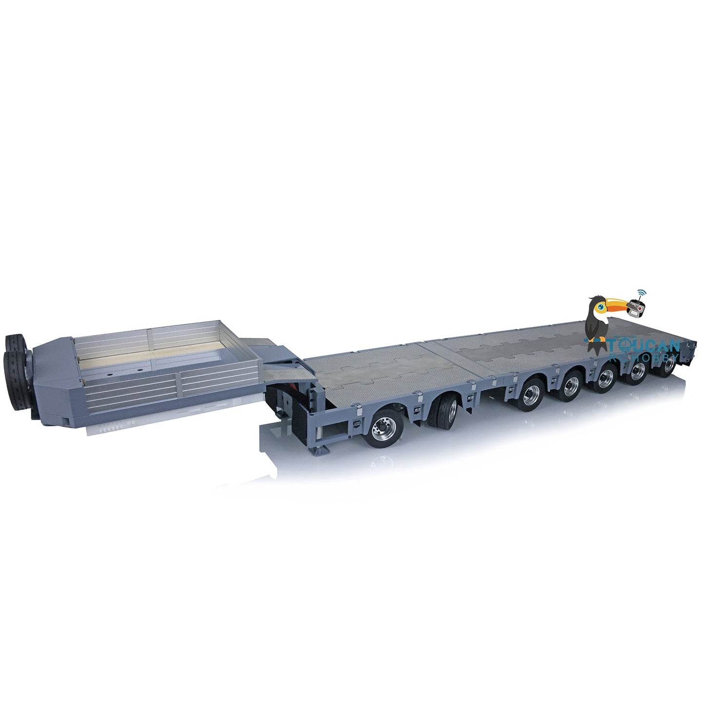 Fast Shipping FuryBear 1/14 Broshuis 2+5Axle Metal Heavy Trailer For TAMIYA RC Tractor Truck