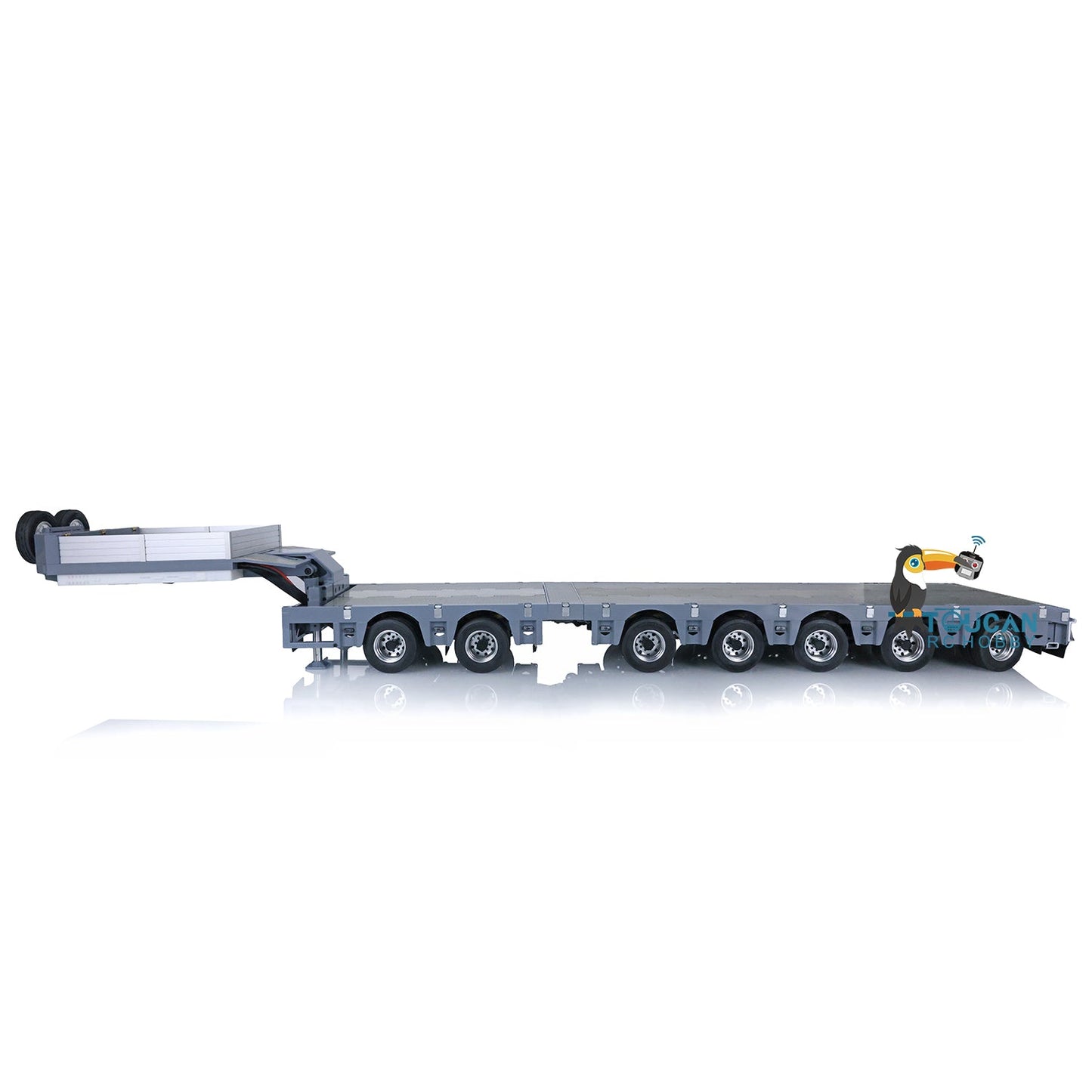 Fast Shipping FuryBear 1/14 Broshuis 2+5Axle Metal Heavy Trailer For TAMIYA RC Tractor Truck