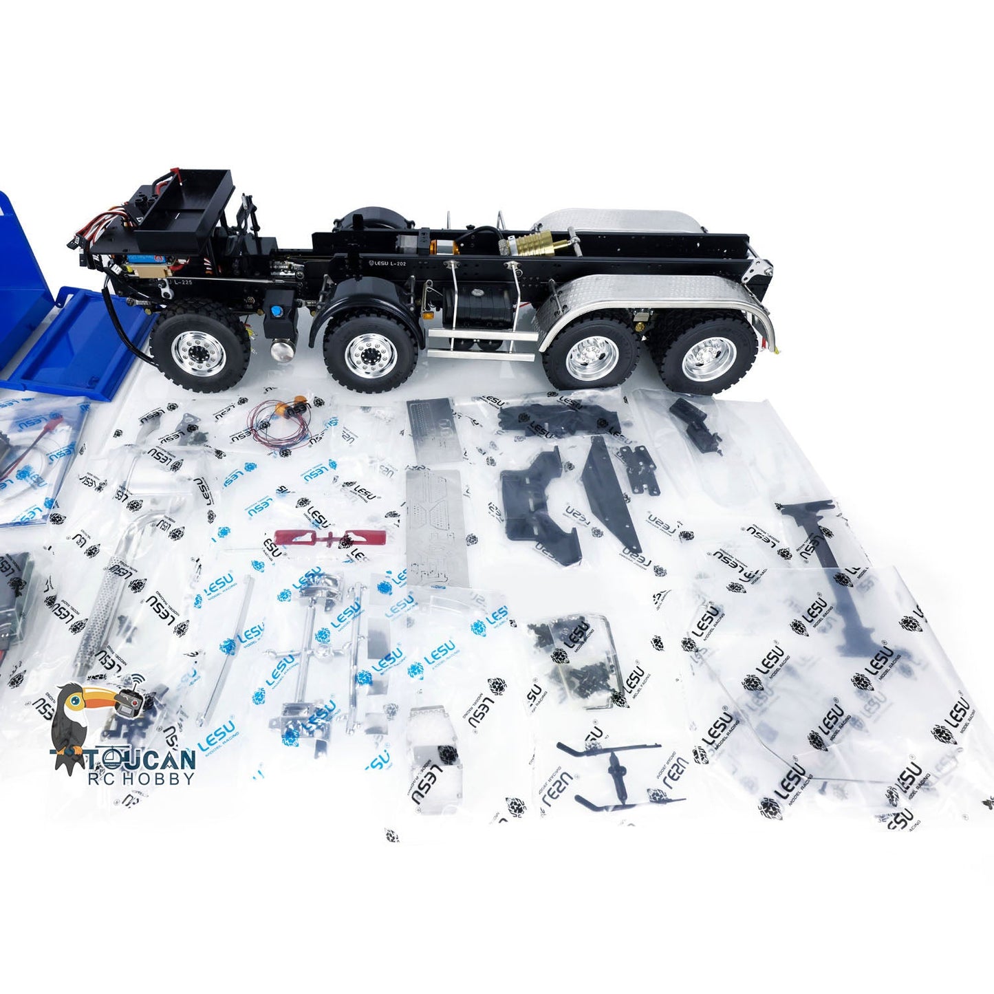 IN STOCK LESU 8x8 1/14 RC Dump Truck for MAN TGS Metal Chassis Remote Control Dumper Car