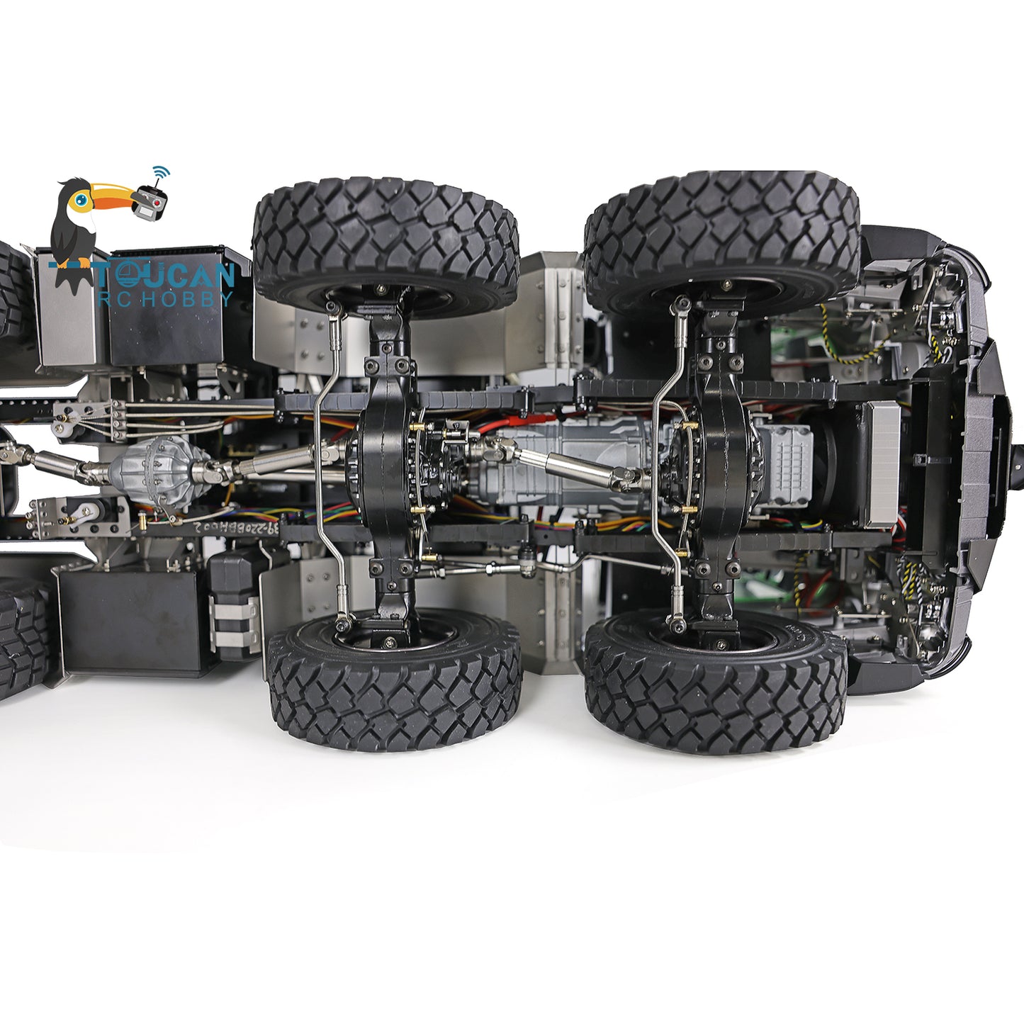 1/14 6x6 TOUCAN Hydraulic RC Dump Truck Metal Radio Controlled Tipper Car Differential Lock Light Sound FlySky I6S