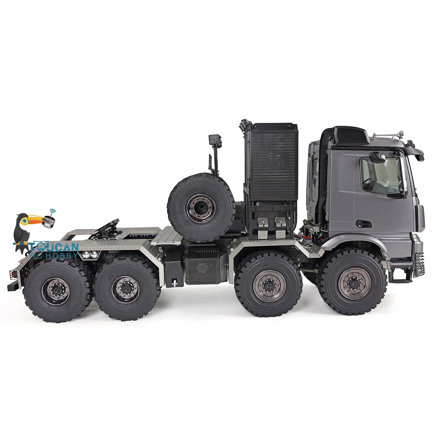 1/14 6x6 TOUCAN Hydraulic RC Dump Truck Metal Radio Controlled Tipper Car Differential Lock Light Sound FlySky I6S