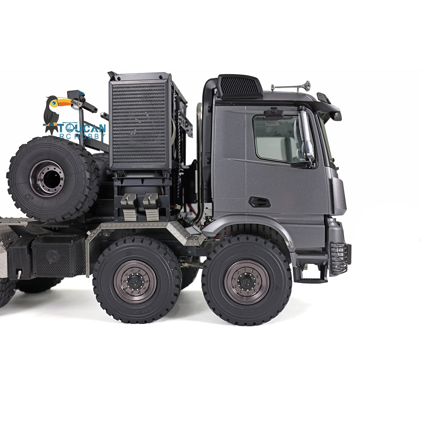 1/14 6x6 TOUCAN Hydraulic RC Dump Truck Metal Radio Controlled Tipper Car Differential Lock Light Sound FlySky I6S