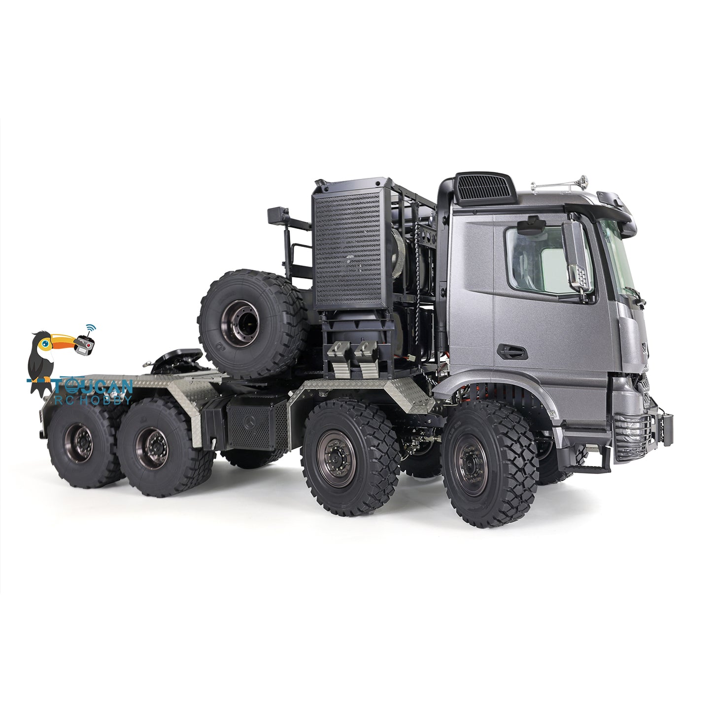 1/14 6x6 TOUCAN Hydraulic RC Dump Truck Metal Radio Controlled Tipper Car Differential Lock Light Sound FlySky I6S
