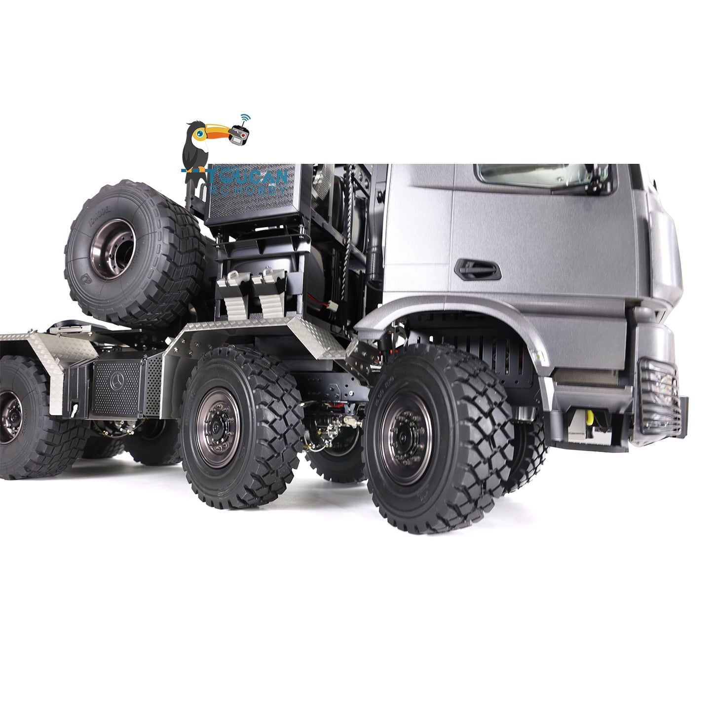 1/14 6x6 TOUCAN Hydraulic RC Dump Truck Metal Radio Controlled Tipper Car Differential Lock Light Sound FlySky I6S