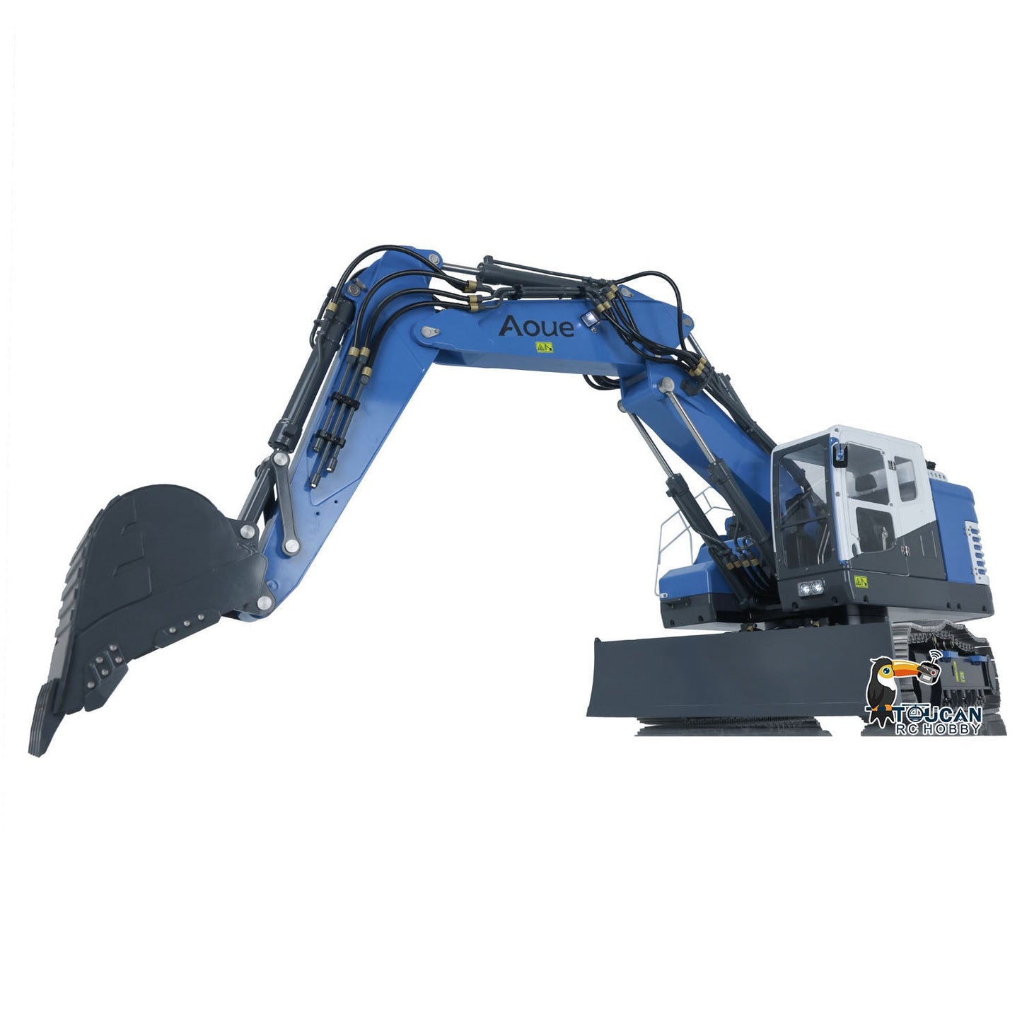 LESU Aoue ET26L Metal 1/14 3 Arms Hydraulic RC Excavator Assembled Metal Protective Fence Heavy Ripper Openable Bucket