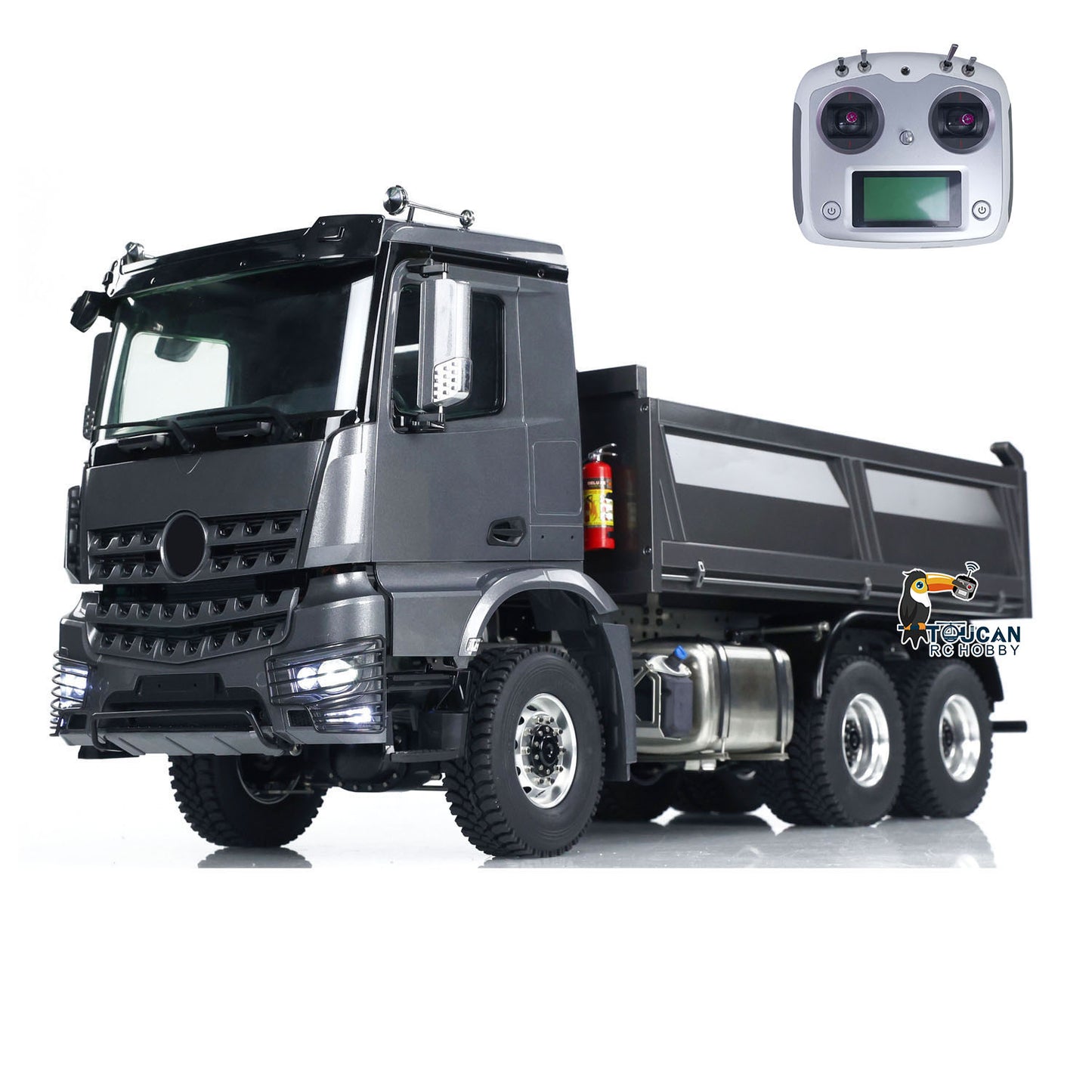 Metal 1/14 Hydraulic RC Dump Truck 3363 6x6 Remote Control Tipper Car Sound