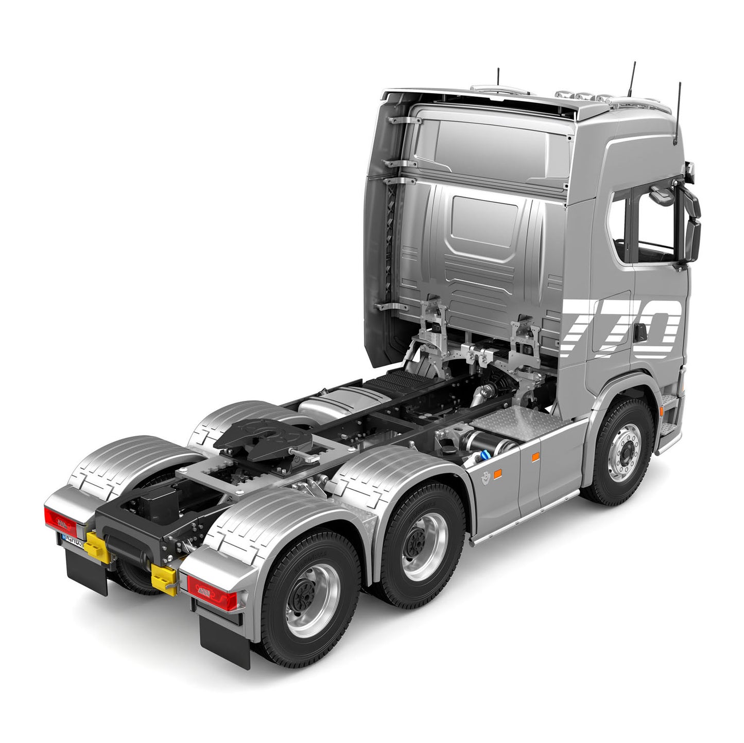 KABOLITE 1/14 770S RC Tractor Truck 6x6 Remote Control Lorry Car 2Speed Gearbox Differential Lock Battery Radio RTR Model