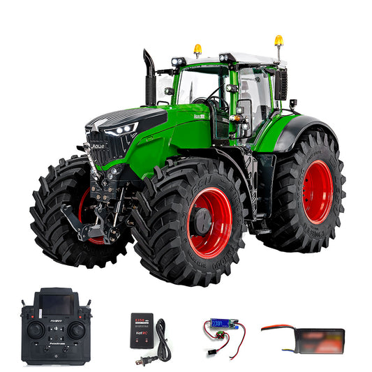 LESU AOUE 1050 4x4 1/14 Hydraulic Metal RC Tractor With Radio Battery Smoke Unit Upgrade Sound System