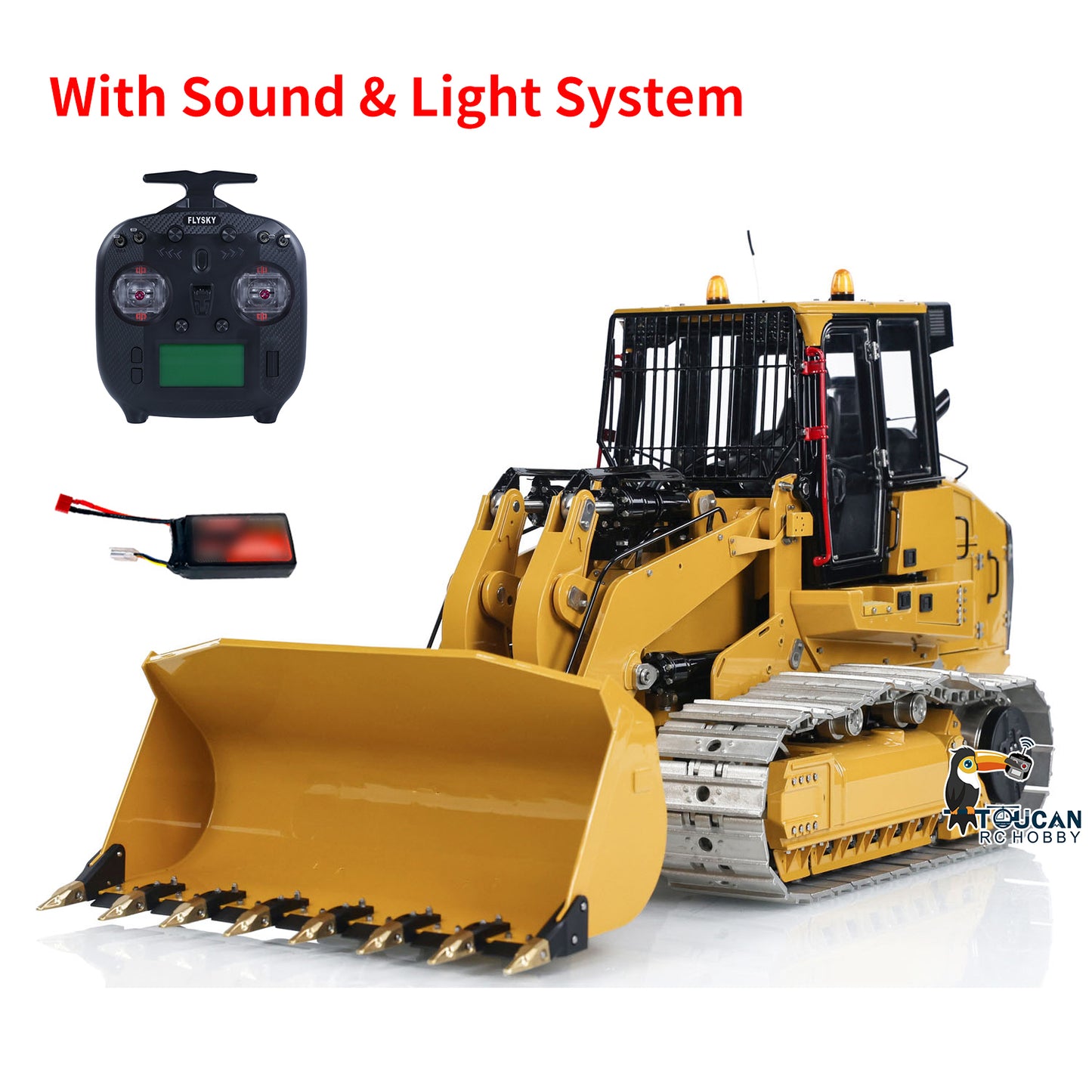 LESU 1/14 973K RC Hydraulic Loader Metal RTR Remote Control Tracked Car Hobby Model DIY Vehicle Flysky ST8 Optional Tracks Colors