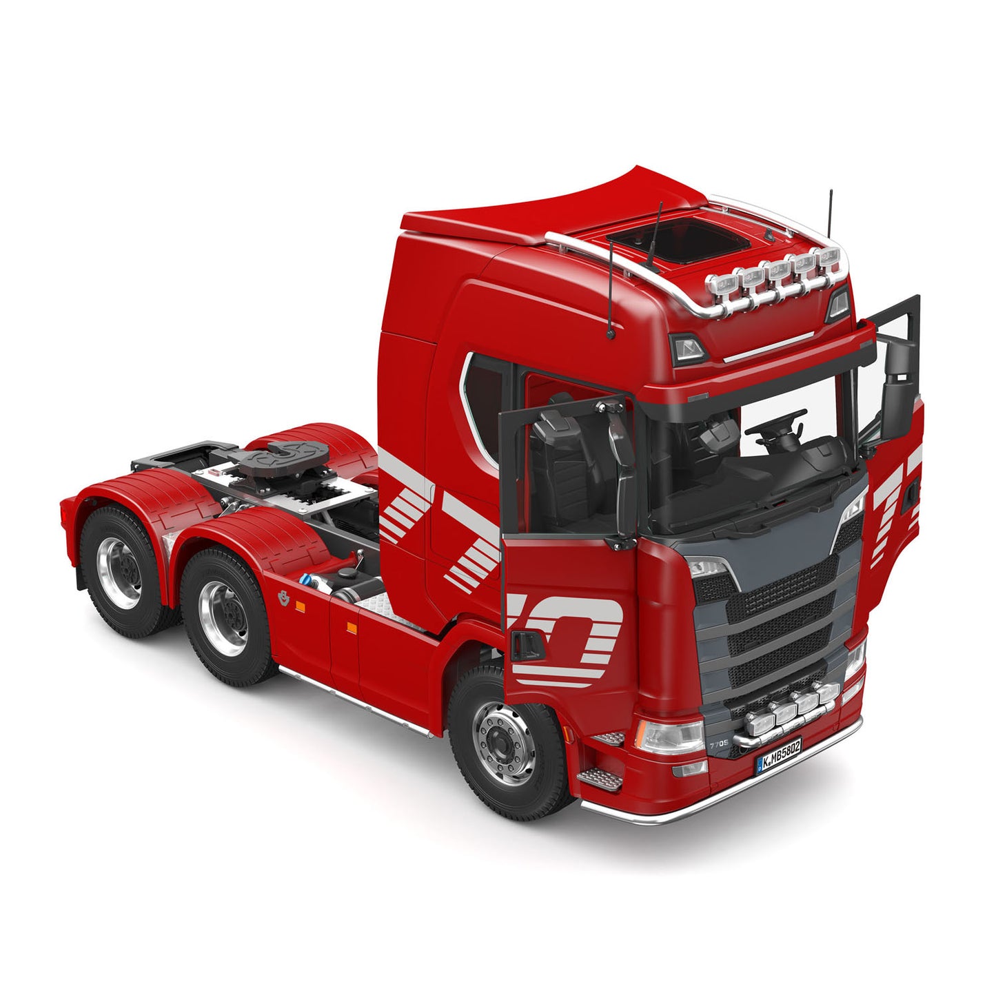KABOLITE 1/14 770S RC Tractor Truck 6x6 Remote Control Lorry Car 2Speed Gearbox Differential Lock Battery Radio RTR Model