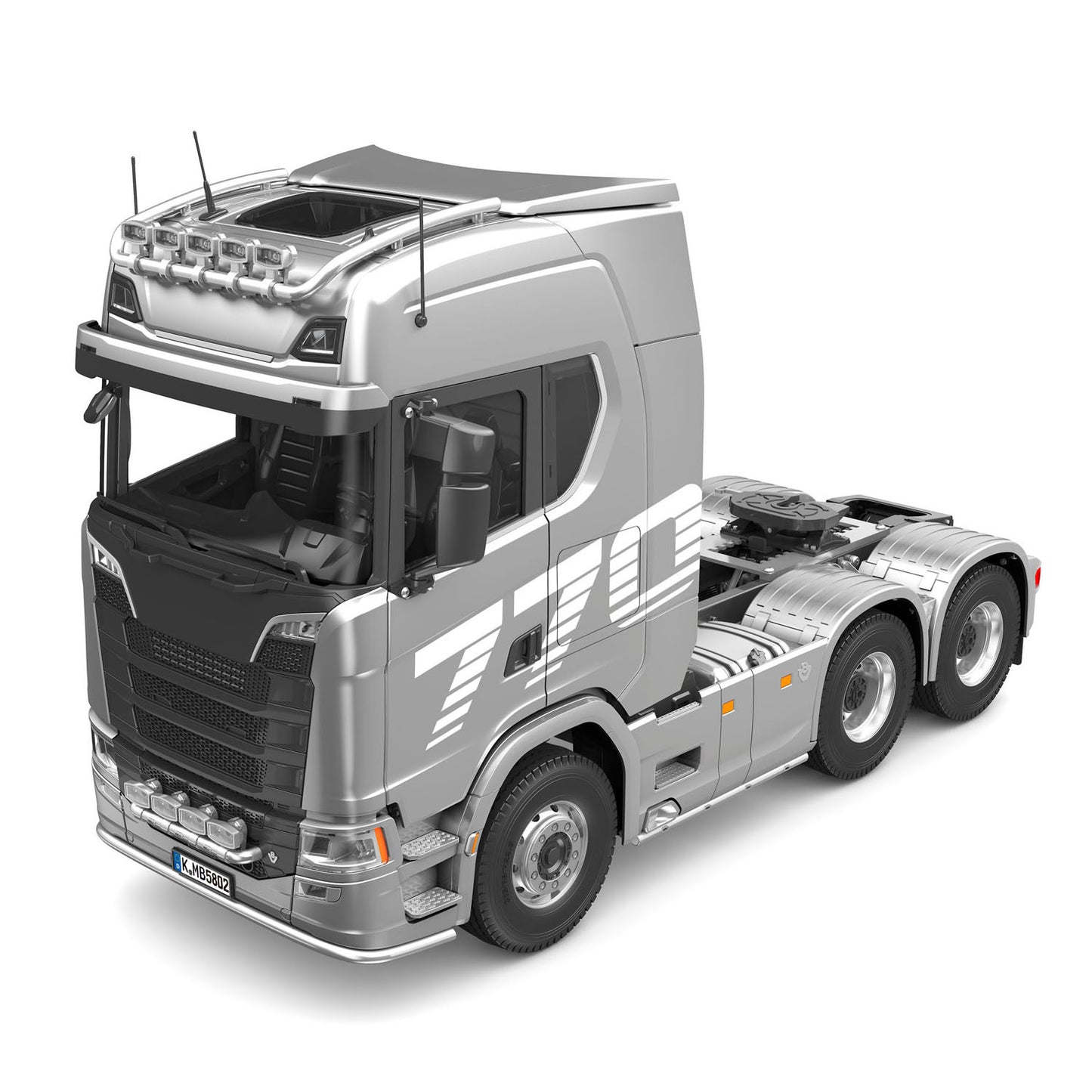 KABOLITE 1/14 770S RC Tractor Truck 6x6 Remote Control Lorry Car 2Speed Gearbox Differential Lock Battery Radio RTR Model