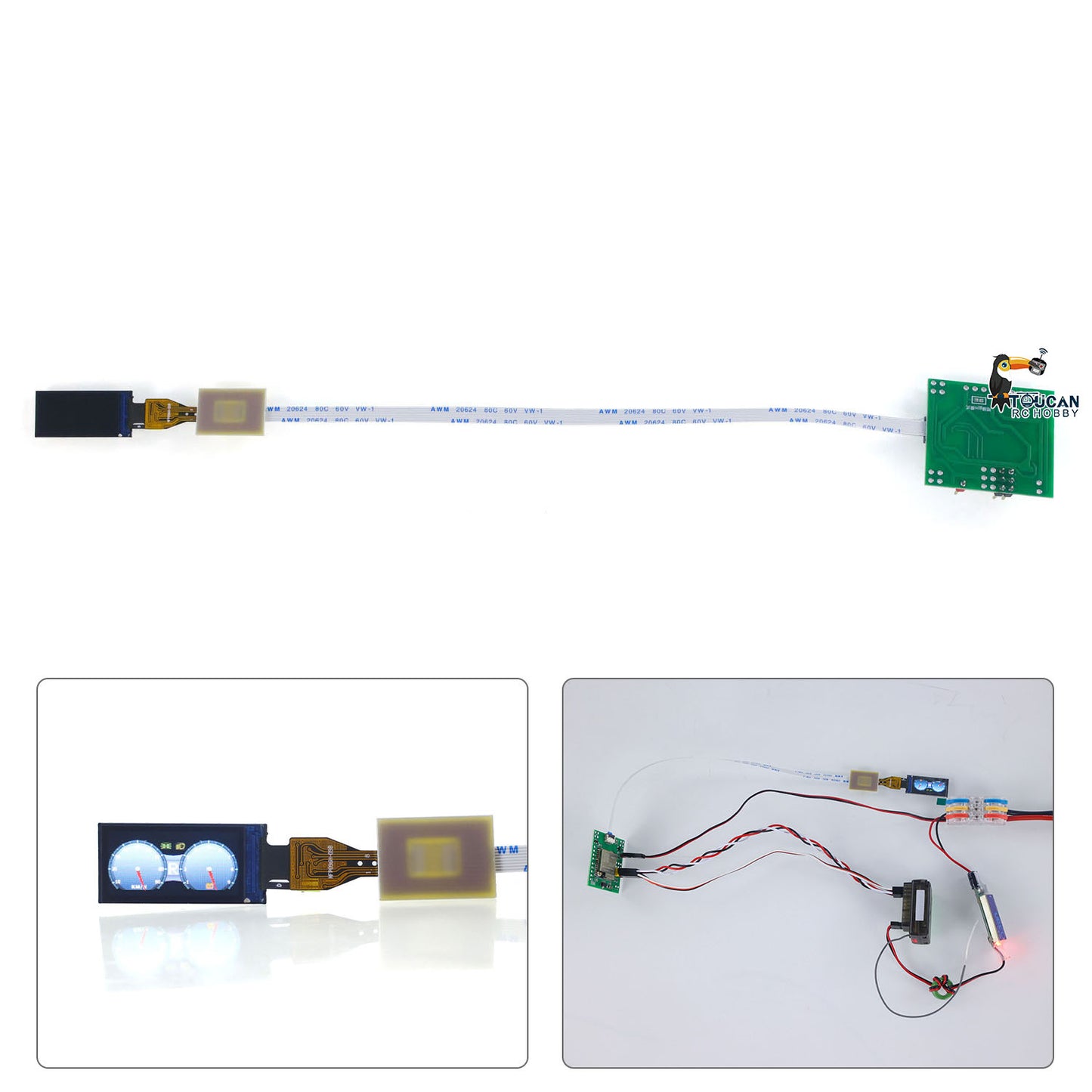 Free Shipping 1PC Dashboard LCD screen for RC model DIY