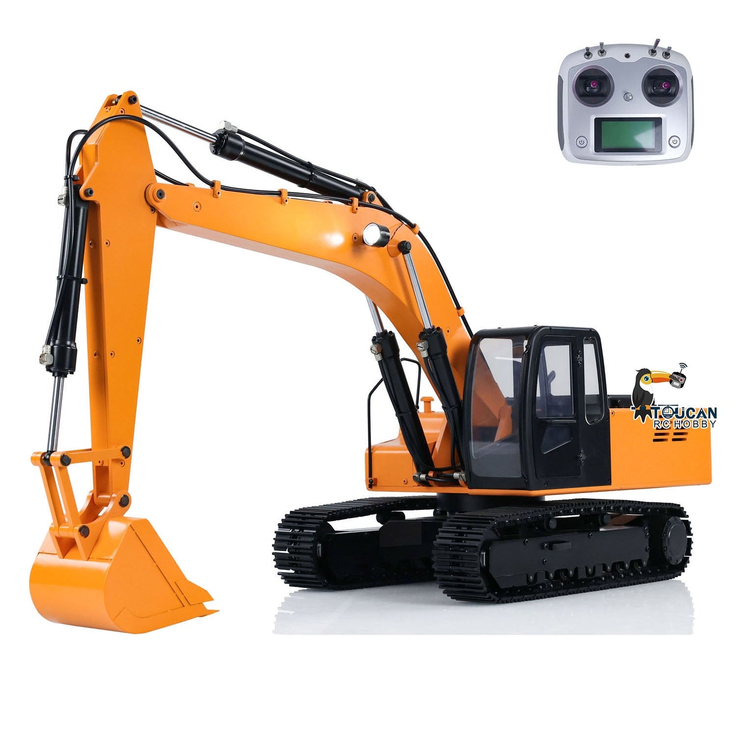 IN STOCK JDMODEL 1/12 Hydraulic Excavator 4200XL Assembled Tripper Bucket RC Hobby Grade Truck Pump Tube Tracks Radio W/O Battery Sound