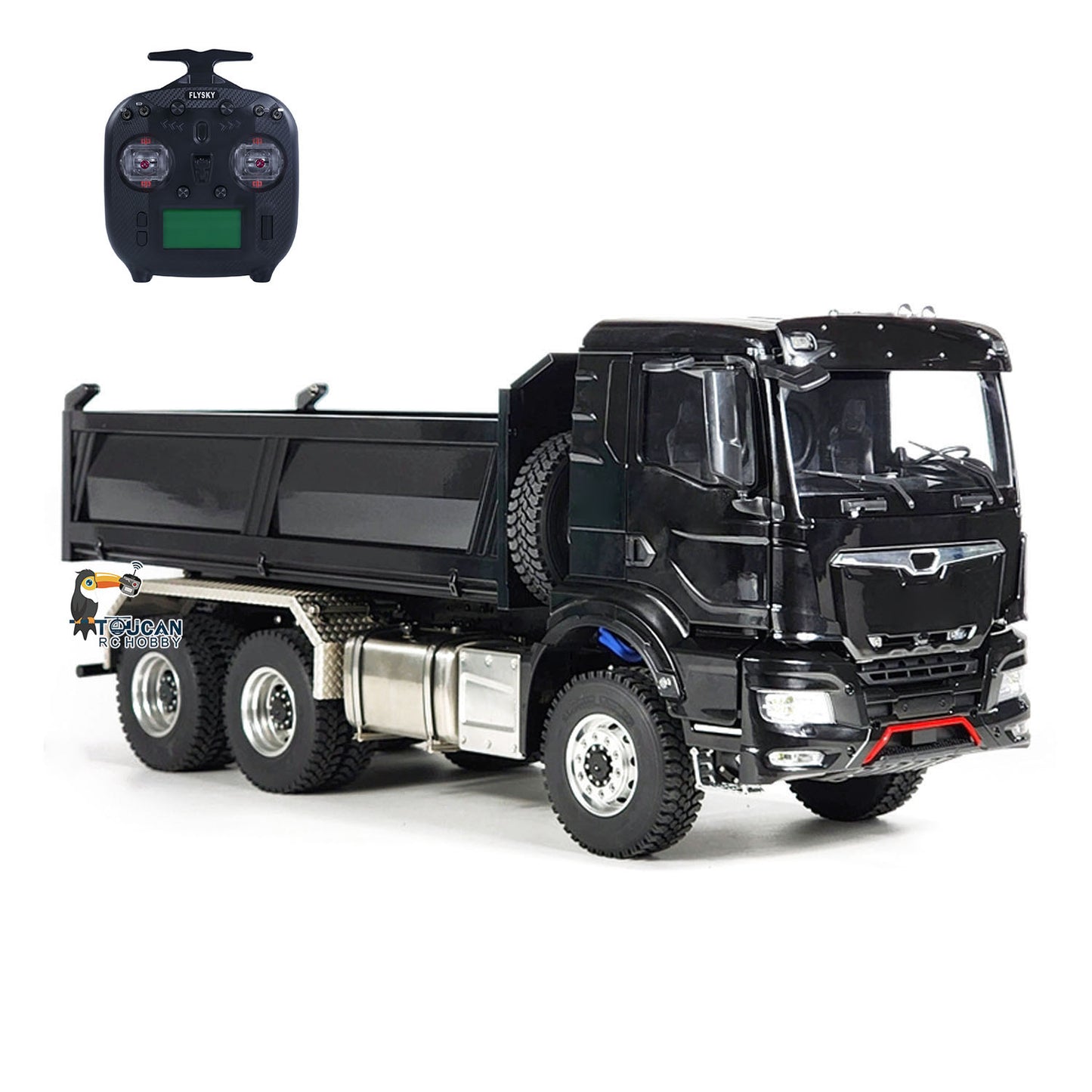 1/14 Hydraulic RC Dumper Trucks Remote Control Tipper Car Metal Cabin Lights