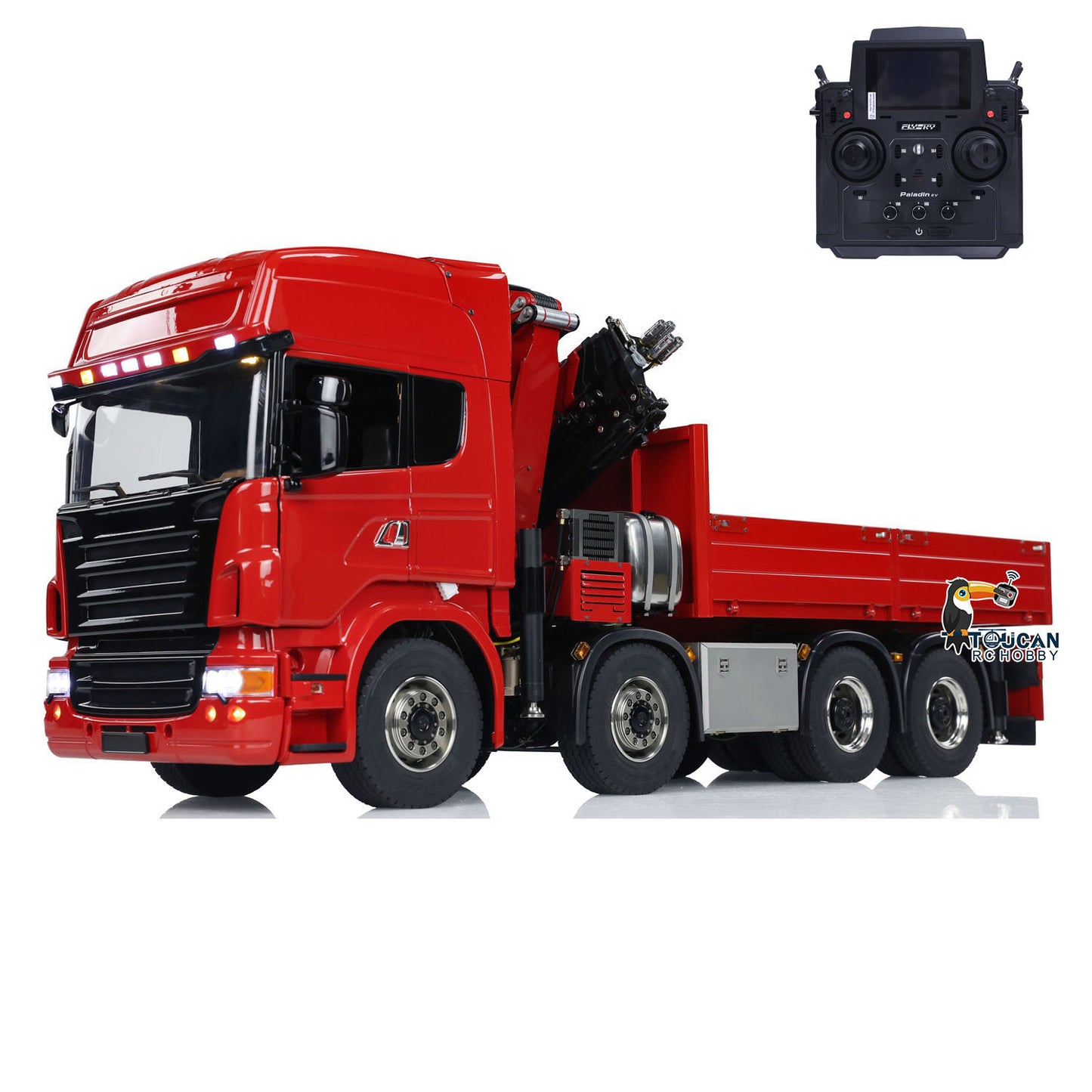 1/14 Hydraulic RC Crane Tractor Truck 8x8 Electric Car Quick Attached Bucket