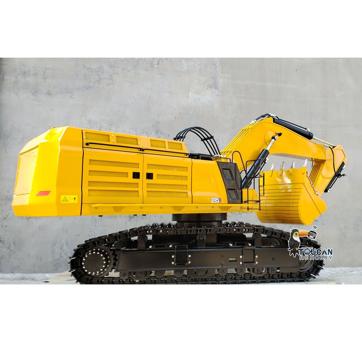 Huge 1/8 RC Hydraulic Excavator 395 C395 Metal Heavy Duty Digger RTR Radio Controlled Construction Vehicles Models Flysky Radio