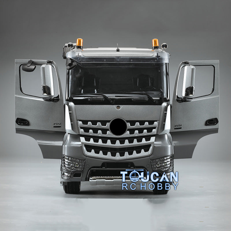 Toucan Hobby Painted 3-Axle 1/14 6*4 Painted RC Tractor Truck Remote Control Trailer Constuction Vehicle Kits DIY Parts Motor