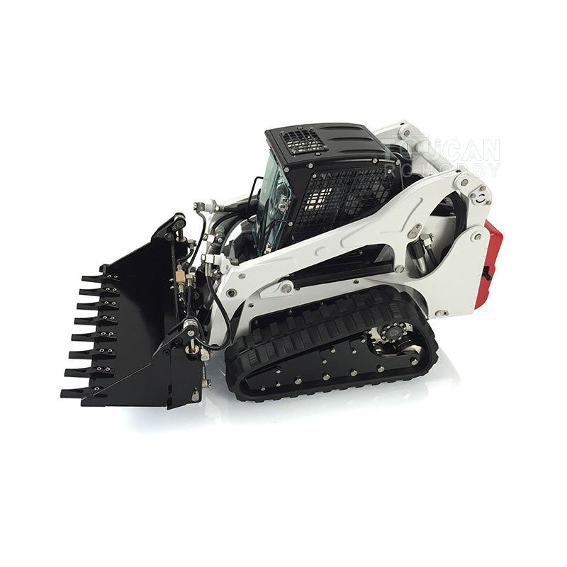 US STOCK LESU 1/14 Aoue-LT5 Tracked Skid-Steer Metal RC Hydraulic Loader RTR Model Lights