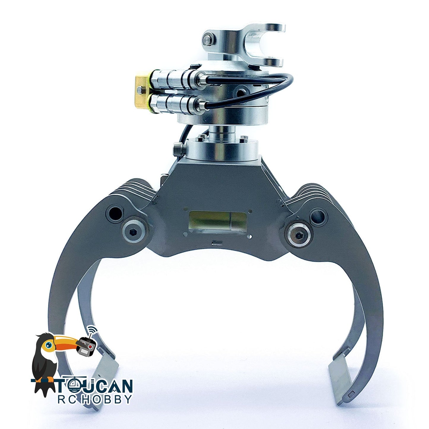 Metal Hydraulic Claw Grab Clamshell Bucket Claw for 1/14 RC Crane Truck Remote Control Dump Construction Car Model