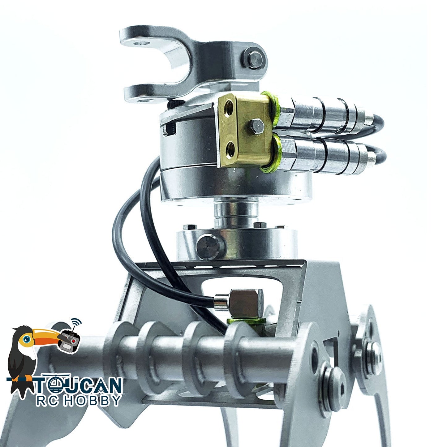 Metal Hydraulic Claw Grab Clamshell Bucket Claw for 1/14 RC Crane Truck Remote Control Dump Construction Car Model