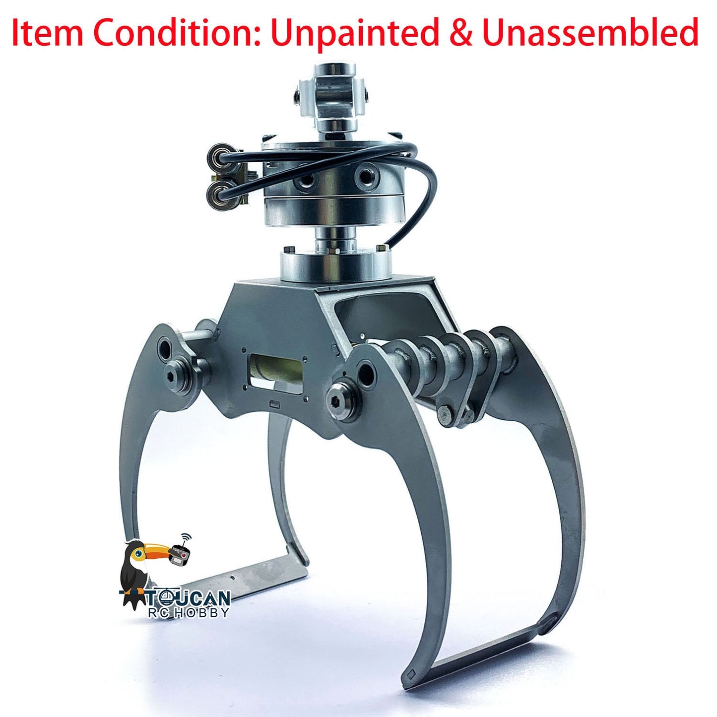 1/14 Metal Hydraulic Claw Bucket for RC Crane Dump Truck Radio Control Dumper Car Hobby Model DIY Accessory Spare Parts