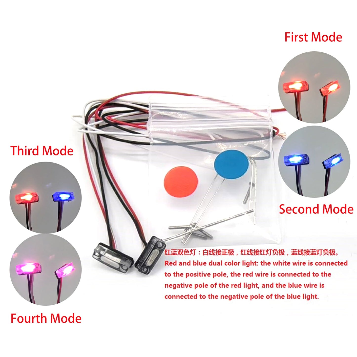 Front Light Cabin LED Lamp for 1/14 770S Radio Control Tractor Car RC Truck Part