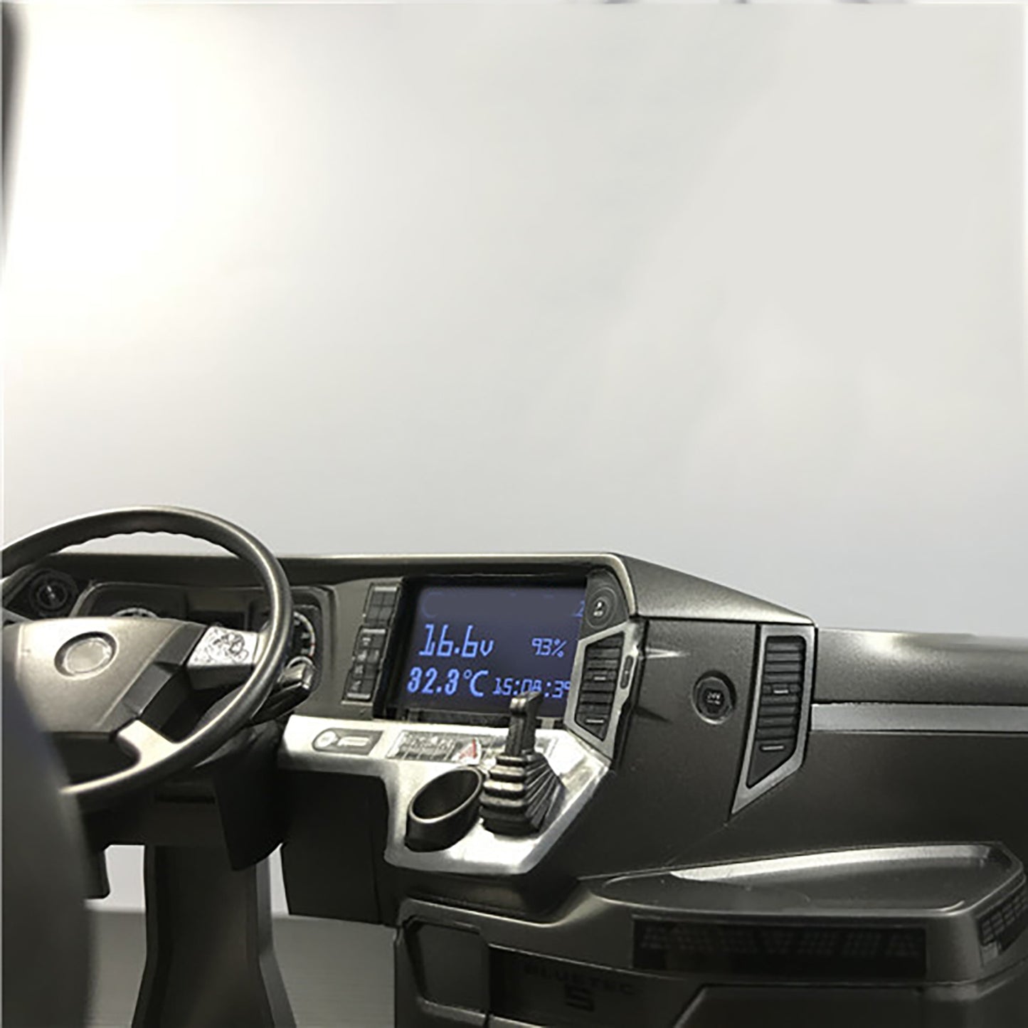 Multimedia Display Screen Current Voltage Temperature Pressure Usage Time Brand for DIY 1/14 RC Tractor Truck Dumper Tipper
