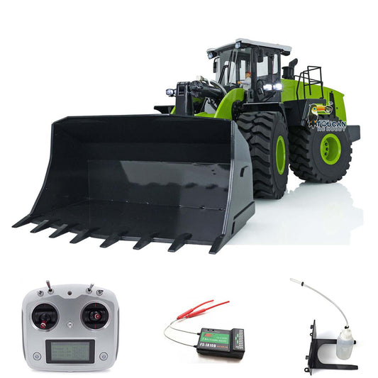 XDRC Metal WA470 1/14 Hydraulic RC Loader Remote Control Trucks 980L PNP Cars Hobby Model Light Sound Sand Bucket