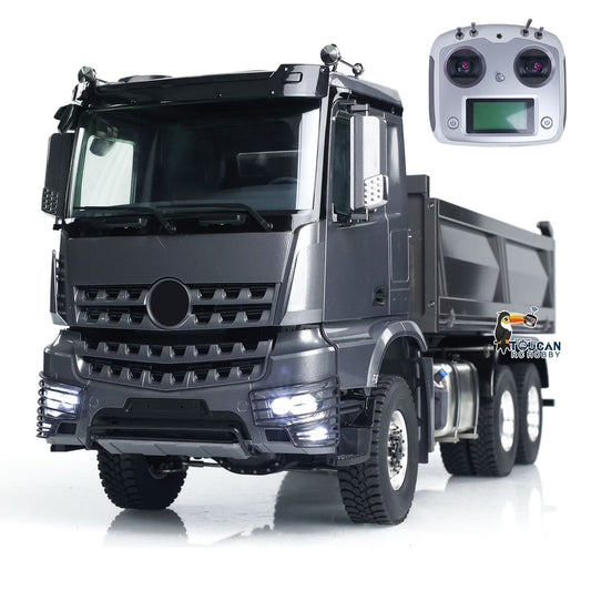 Metal 1/14 Hydraulic RC Dump Truck 3363 6x6 Remote Control Tipper Car Sound
