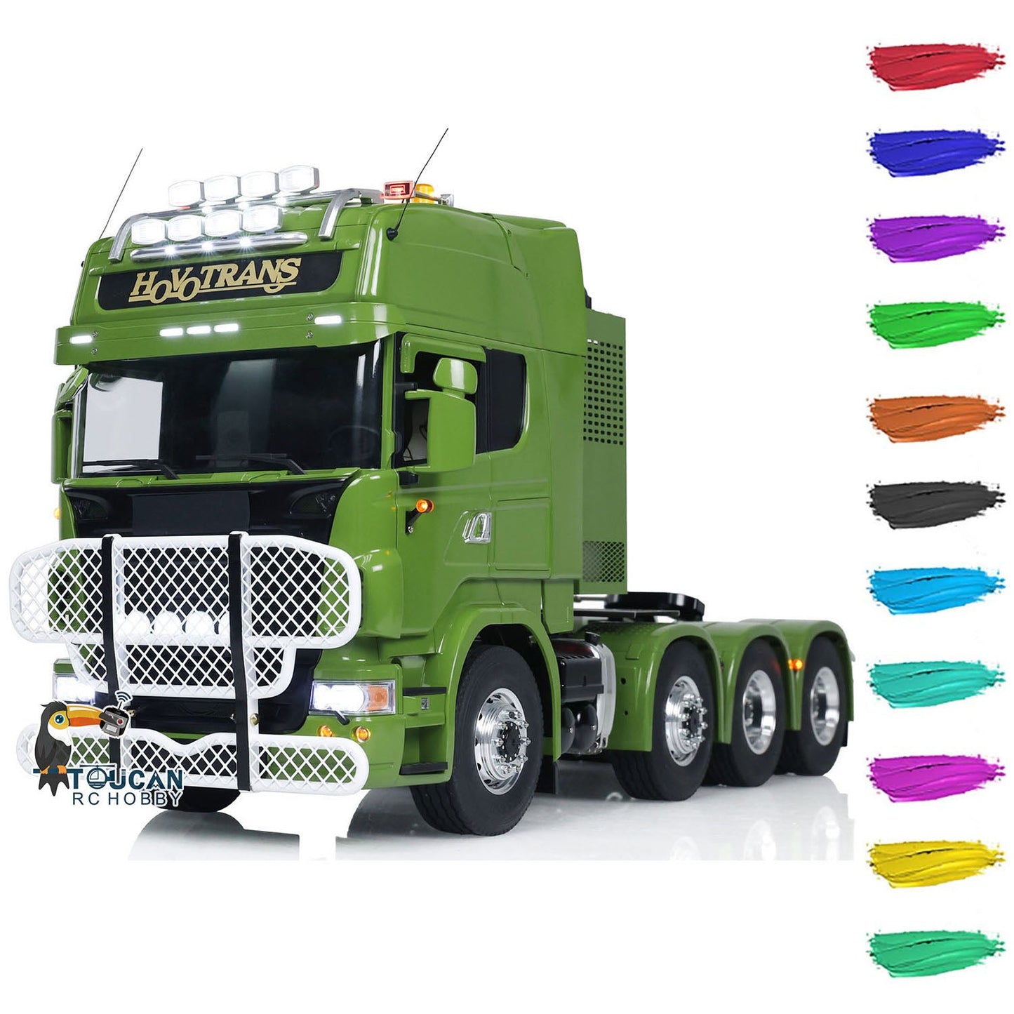 LESU 1/14 8X8 Metal Chassis RC Tractors Trucks RTR Radio Controlled Simulation Car G-6057 with Smoke Unit Hobby Models