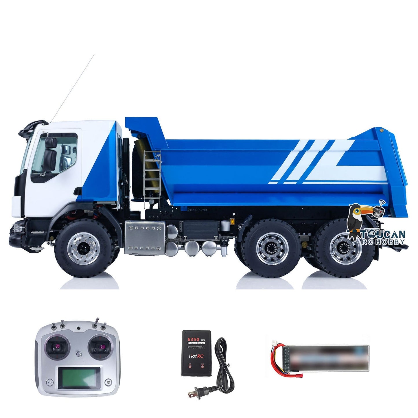 LESU 1/14 6x6 Hydraulic RC Dumper Truck Metal Remote Control Tipper Car Hobby Model Toys Optional Versions Painted