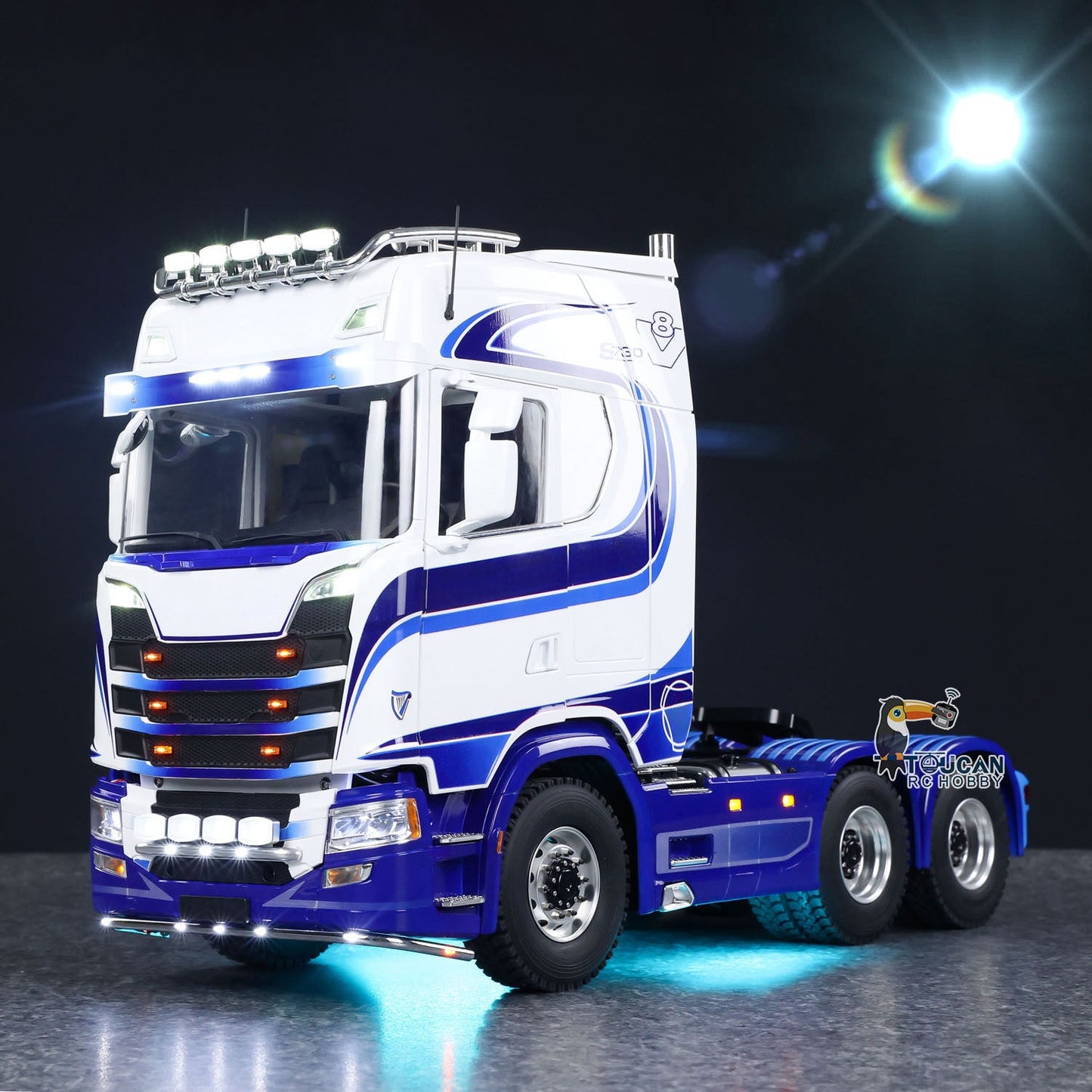 TOUCAN 770S 1/14 RC Tractor Truck FPV Smoke Sound 2Speed RTR Model 6x6 Metal Chassis Radio Controlled Lorry Car ST8 Battery