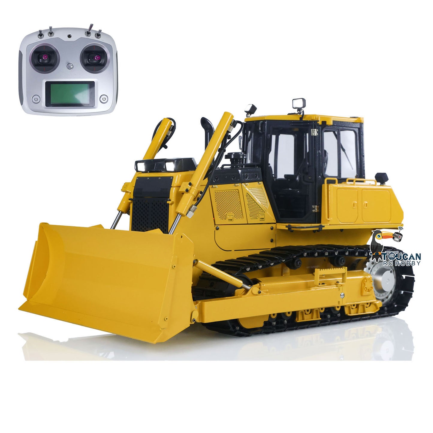 1/12 RC Metal Hydraulic Bulldozer D65EX Radio Controlled Heavy Machine Model RTR Construction Car I6S