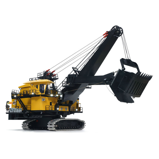 100KG! 1/25 Metal Electric Rope Shovel Excavator RC Mining Digger RTR Heavy Machine with Two Battery H4100 4100