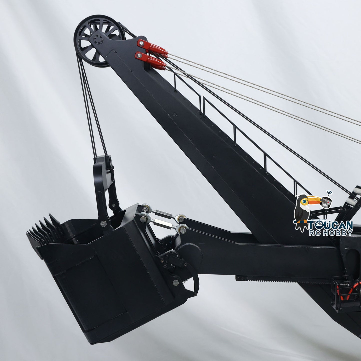 100KG! 1/25 Metal Electric Rope Shovel Excavator RC Mining Digger RTR Heavy Machine with Two Battery H4100 4100
