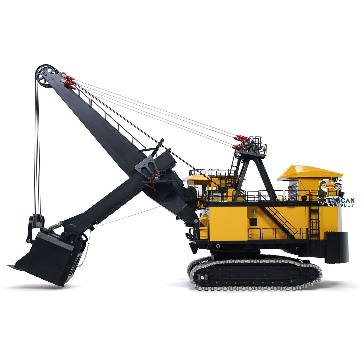 100KG! 1/25 Metal Electric Rope Shovel Excavator RC Mining Digger RTR Heavy Machine with Two Battery H4100 4100