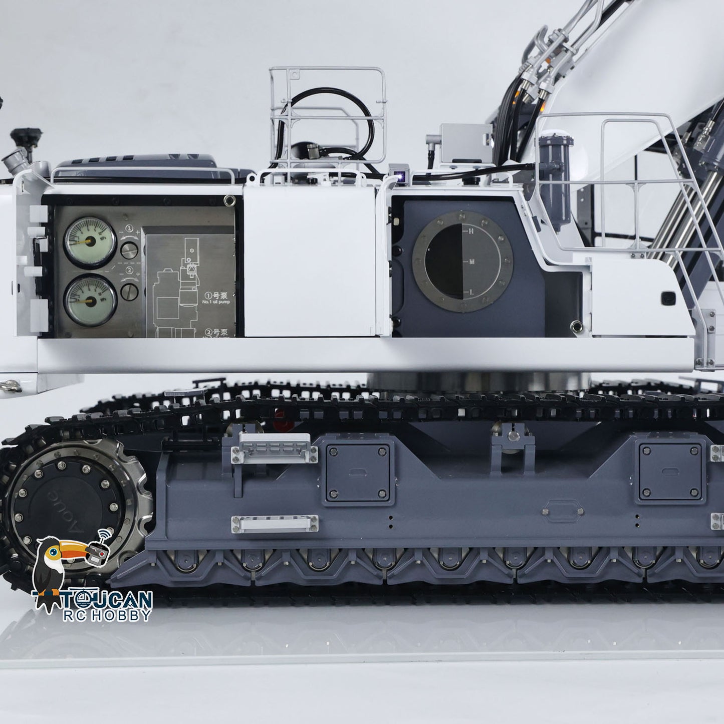 Heavy Machine 1/14 RC Full Hydraulic Excavator LESU LR960 Construction Digger