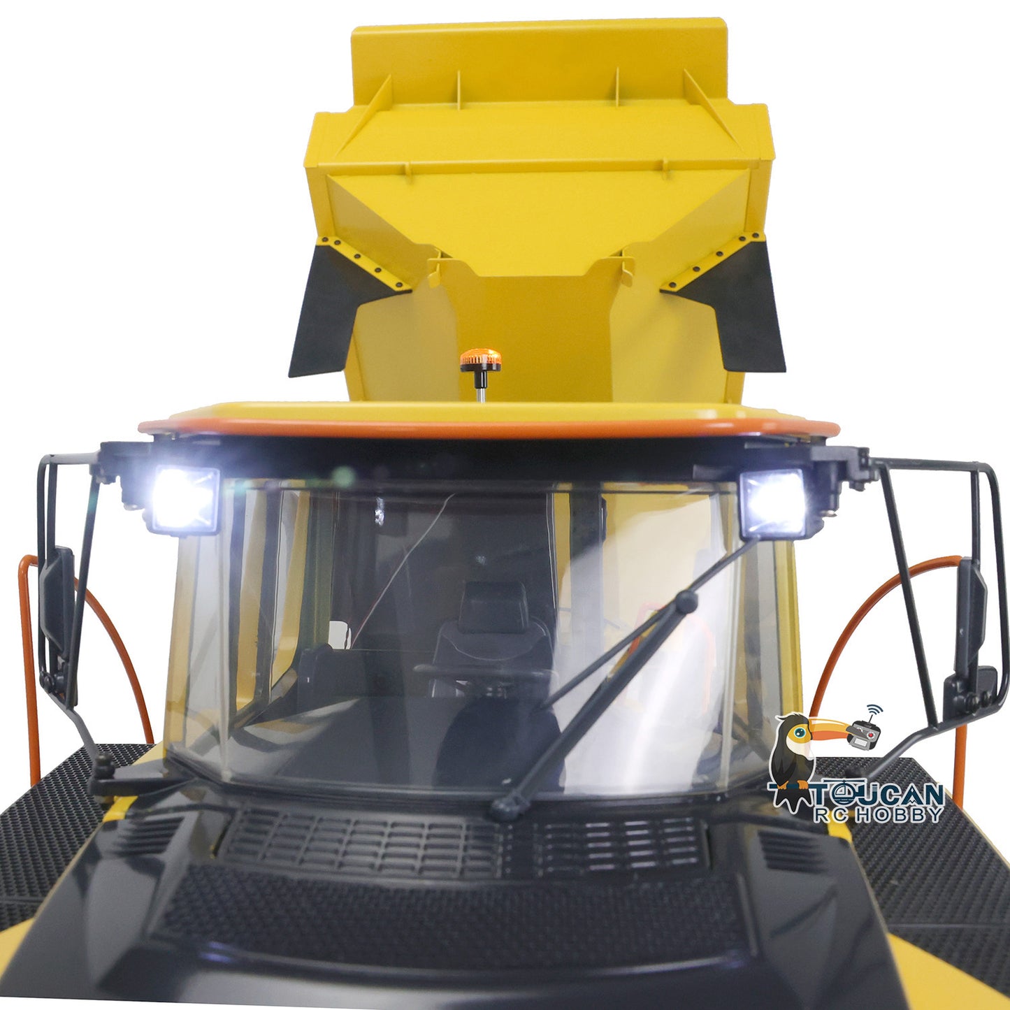 JDM 166 Metal 1/14 RC Hydraulic Articulated Truck 6X6 Dumper Lights I6S Radio