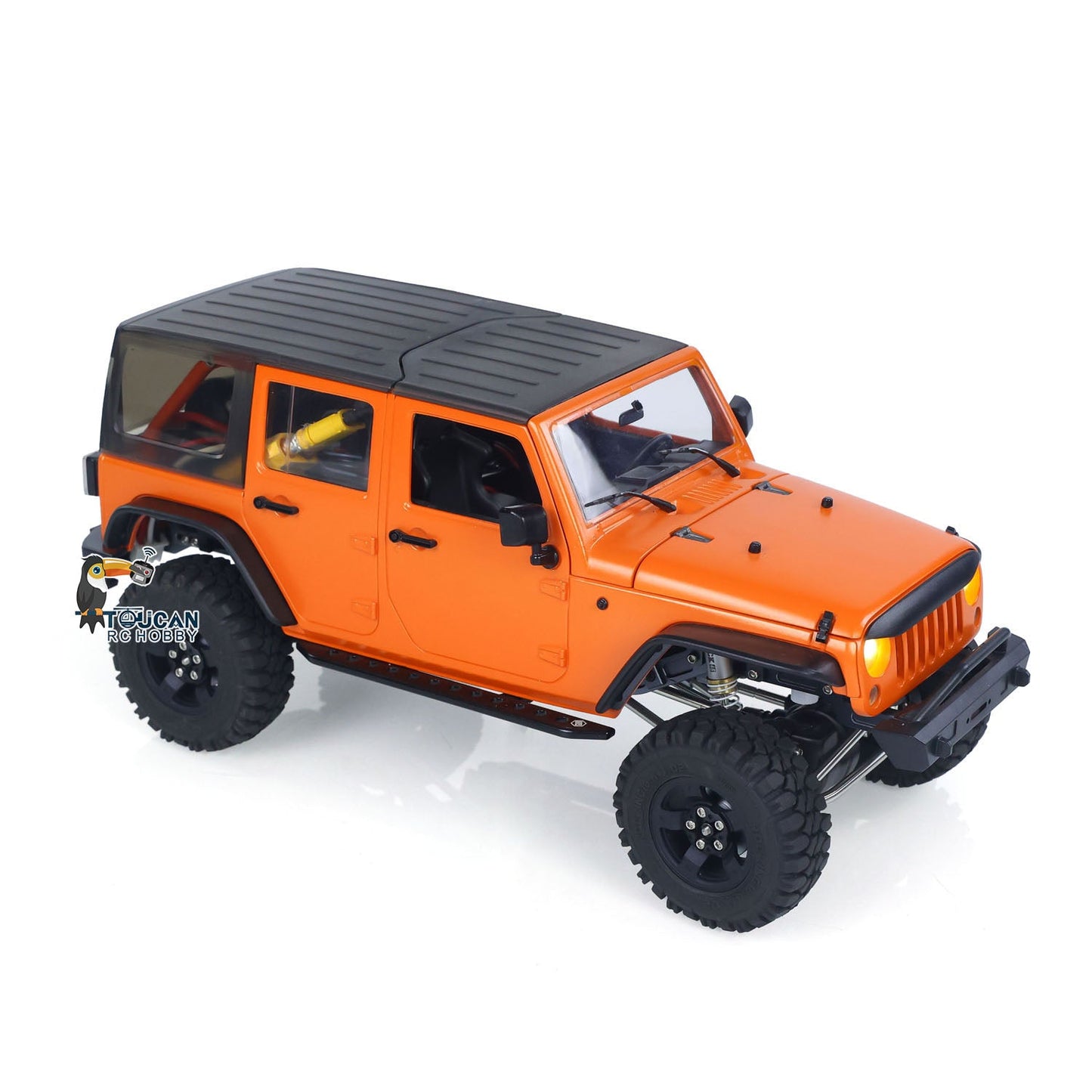 CAPO 1/18 RC Crawler Car CUB2 RTR Remote Control Off Road Vehicle 2-Speed Transmission Flysky GT5 Radio Battery Light Sound